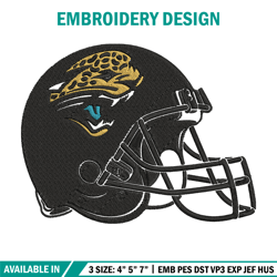 Helmet Jacksonville Jaguars embroidery design, Jacksonville Jaguars embroidery, NFL embroidery, logo sport embroidery.