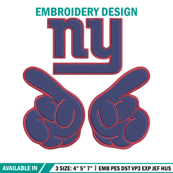 New York Giants embroidery design, New York Giants embroidery, NFL embroidery, logo sport embroidery.