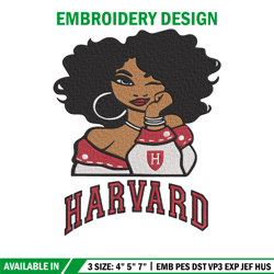 Harvard University girl embroidery design, NCAA embroidery, Embroidery design, Logo sport embroidery,Sport embroidery