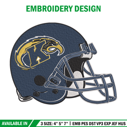 Kent State helmet embroidery design, Sport embroidery, logo sport embroidery, Embroidery design, NCAA embroidery
