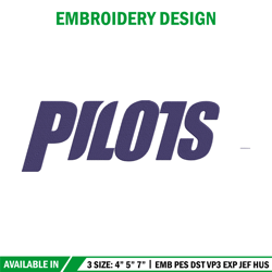 Portland Pilots logo embroidery design, NCAA embroidery, Sport embroidery,logo sport embroidery,Embroidery design.