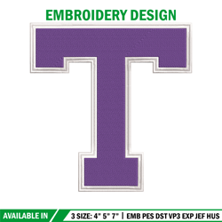 Tarleton Texans logo embroidery design, NCAA embroidery, Sport embroidery, logo sport embroidery, Embroidery design.