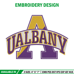 University at Albany logo embroidery design,NCAA embroidery, Sport embroidery,logo sport embroidery,Embroidery design