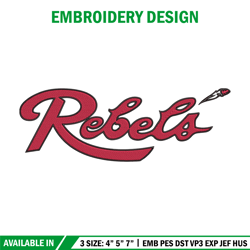 UNLV Rebels logo embroidery design, NCAA embroidery,Sport embroidery,Logo sport embroidery,Embroidery design