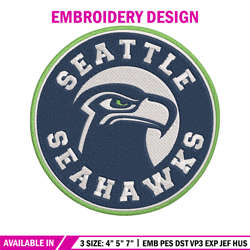 Coins Seattle Seahawks embroidery design, Seahawks embroidery, NFL embroidery, sport embroidery, embroidery design.