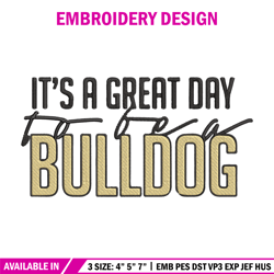 It's a Bulldog Thing  embroidery design, Bulldog embroidery, Sport embroidery,Logo sport embroidery,Embroidery design