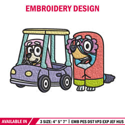 Bluey bingo Embroidery design, Bluey Embroidery, Embroidery File, cartoon design, cartoon shirt, Digital download.