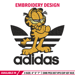 Cartoon cat adidas Embroidery Design, Adidas Embroidery, Brand Embroidery, Embroidery File,Logo shirt,Digital download