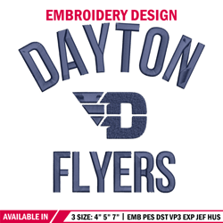 Dayton Flyers logo embroidery design, Basketball embroidery, Sport embroidery, logo sport embroidery, Embroidery design