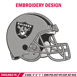 Helmet Las Vegas Raiders embroidery design, Las Vegas Raiders embroidery, NFL embroidery, logo sport embroidery.