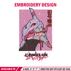 Hikari Horaka Embroidery Design, Evangelion Embroidery, Embroidery File, Anime Embroidery, Anime shirt, Digital download