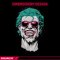 Jocker poster Embroidery Design, DC comics Embroidery, Embroidery File, Anime Embroidery, Anime shirt, Digital download