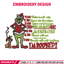 The Grinch Embroidery design, Grinch christmas Embroidery, Grinch design, Embroidery file, logo shirt, Instant download.