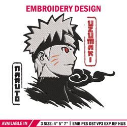 Uzumaki Naruto Embroidery Design, Naruto Embroidery, Embroidery File, Anime Embroidery, Anime shirt, Digital download