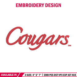 Washington State logo embroidery design, NCAA embroidery, Sport embroidery,logo sport embroidery,Embroidery design