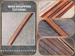 Wire wrapping PDF tutorial Digital download Wire weave pattern Unique guide to your creativity DIY how to make jewelry