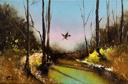 Oil painting Spring in air
