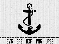 Anchor SVG Anchor PNG Anchor Cricut Anchor design Template Stencil Vinyl Decal Anchor Tshirt Tranfer Iron on