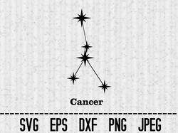 cancer svg cancer png cancer cricut cancer zodiac svg cancer constellation svg cancer zodiac symbol svg