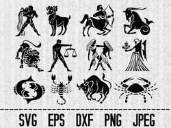 Zodiac symbol SVG Zodiac symbol PNG Zodiac symbol Cricut Zodiac symbol digital Zodiac symbol