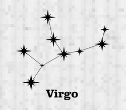 Virgo constellation SVG Virgo constellation PNG Virgo constellation Cricut Virgo constellation symbol