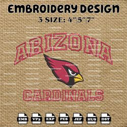 Arizona Cardinals Embroidery Files, NFL Logo Embroidery Designs, NFL Arizona Cardinals, NFL Machine Embroidery Designs