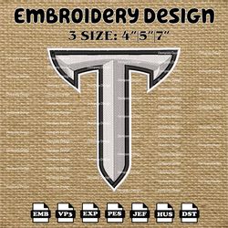 NCAA Troy Trojans Logo Embroidery Designs, NCAA Troy Trojans Machine Embroidery Designs,  Embroidery Files