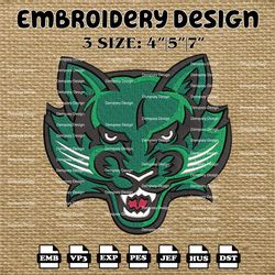 NCAA Binghamton Bearcats Logo Embroidery Designs, NCAA Machine Embroidery Designs, Embroidery Files
