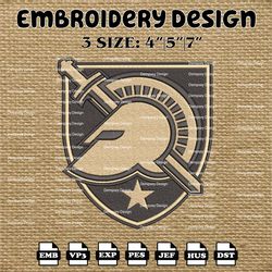 NCAA Army Black Knights Logo Embroidery Designs, NCAA Machine Embroidery Designs, Embroidery Files