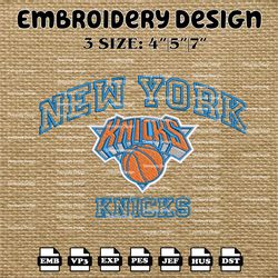 NBA New York Knicks Embroidery Designs, NBA New York Knicks Embroidery Files, NBA teams, Machine Embroidery Designs