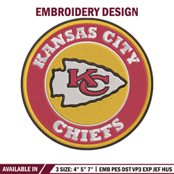Kansas City Chiefs Token embroidery design, Kansas City Chiefs embroidery, NFL embroidery, logo sport embroidery.