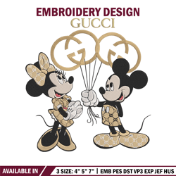 Mickey couple Embroidery Design, Mickey Embroidery, Embroidery File, Gucci Embroidery, Anime shirt,Digital download.
