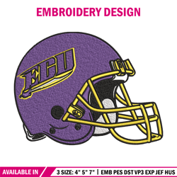 East Carolina helmet embroidery design, NCAA embroidery, Sport embroidery, logo sport embroidery, Embroidery design