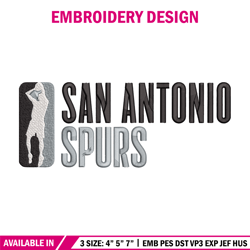 San Antonio Spurs logo embroidery design, Sport embroidery, logo sport embroidery, Embroidery design, NCAA embroidery.