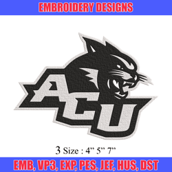 Abilene Christian logo embroidery design, Sport embroidery, logo sport embroidery,Embroidery design, NCAA embroidery