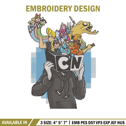 CN character Embroidery Design, CN cartoon Embroidery, Embroidery File, Anime Embroidery, Anime shirt, Digital download