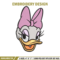 Daisy Duck Embroidery Design, Disney Embroidery, Embroidery design, cartoon shirt, Embroidery File, Digital download.