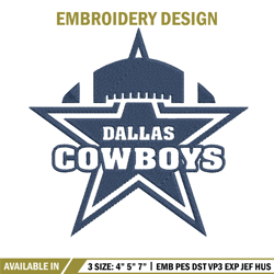 Dallas Cowboys Star Layers embroidery design, Dallas Cowboys embroidery, NFL embroidery, logo sport embroidery.
