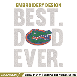 Florida Gators poster embroidery design, NCAA embroidery, Sport embroidery, Embroidery design ,Logo sport embroidery.