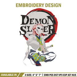 Sabito Poster Embroidery Design, Demon slayer Embroidery, Embroidery File, Anime Embroidery, Digital download