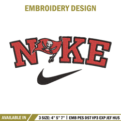 Tampa Bay Buccaneers embroidery design, NFL embroidery, Nike design, Embroidery file,Embroidery shirt, Digital download