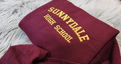 Embroidered Sunnydale High School Unisex Sweatshirt, Buffy Sweatshirt, Hoodie, Buffy The Vampire Sla