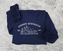 Embroidered Sydney Australia Sweatshirt,  Sydney Australia Unisex Sweatshirt Unisex Sweatshirt