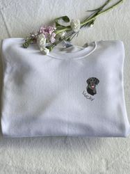 Custom Name Embroidered Your Dog Sweatshirt