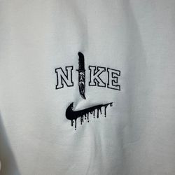 Ghostface Knife Halloween Embroidered Sweatshirt