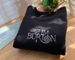 The World Of Tim Burton Halloween Embroidered Sweatshirt
