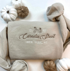 Cornelia Street Embroidered Crewneck Sweatshirt