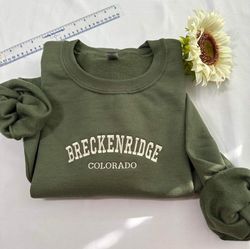 Breckinridge Colorado embroidered Sweatshirt, Colorado embroidered crewneck, Breckinridge Colorado gift for herhim gift