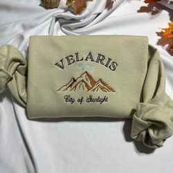 Velaris embroidered Sweatshirt, City of Starlight embroidered crewneck, Acotar shirt
