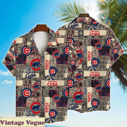 Aloha Chicago Cubs Shirt Gift For Baseball Fans, Cubs Aloha Shirt